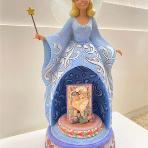Blue Fairy Figurine with Wand